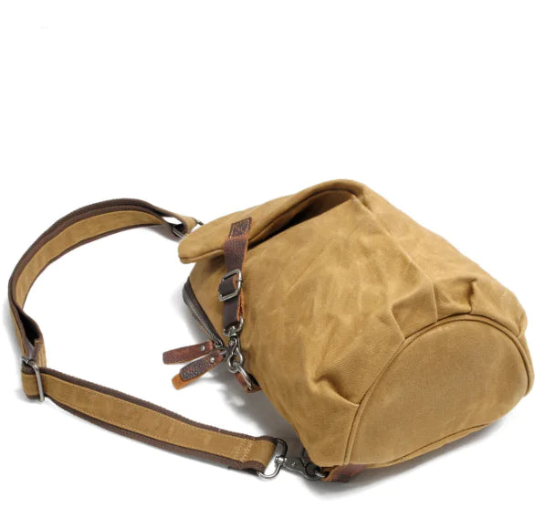 Waterproof Waxed Canvas Retro Men's Backpack