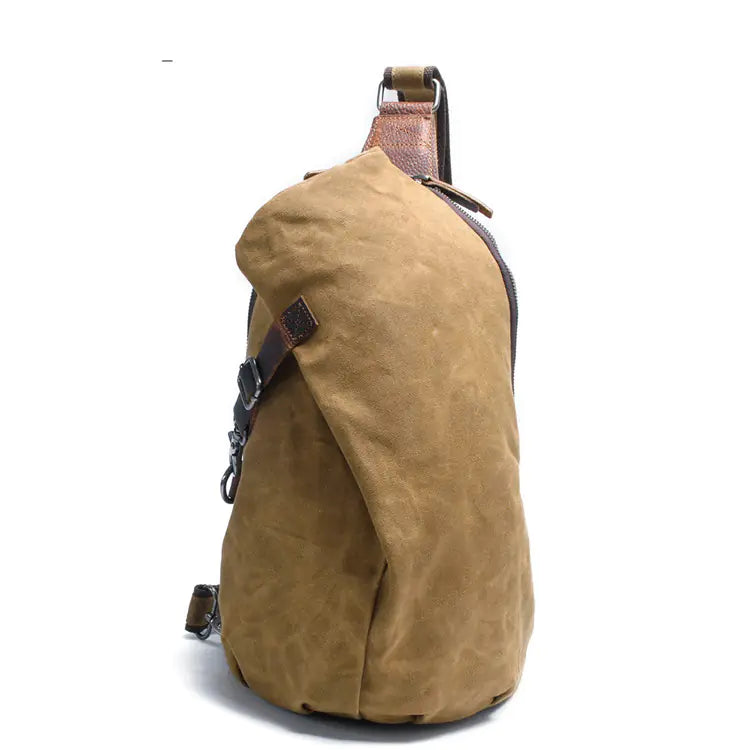 Waterproof Waxed Canvas Retro Men's Backpack