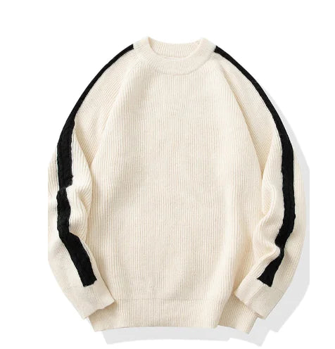 Men's Casual Round Neck Pullover Sweater