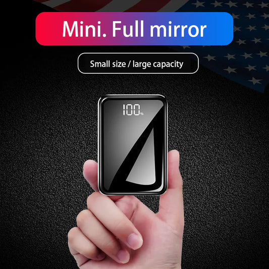 20000mAh Ultra-Thin Mirror Portable Power Bank