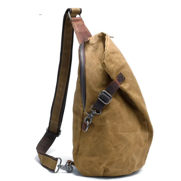 Waterproof Waxed Canvas Retro Men's Backpack