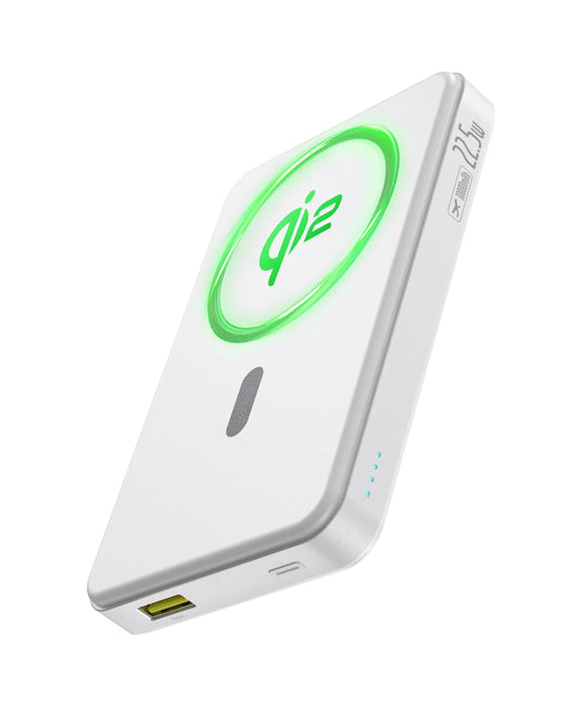 Baseus Magsafe Portable Charger for iPhone 10000mAh 15W Magnetic Power Bank Qi2 Certified Fast Charging Wireless Battery Pack 22.5W USB-A & 20W USB-C for iPhone 16/15/14/13/12 2024 Version White