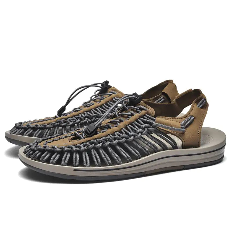 Men's Multicolor Plus Size Beach Sandals for Summer