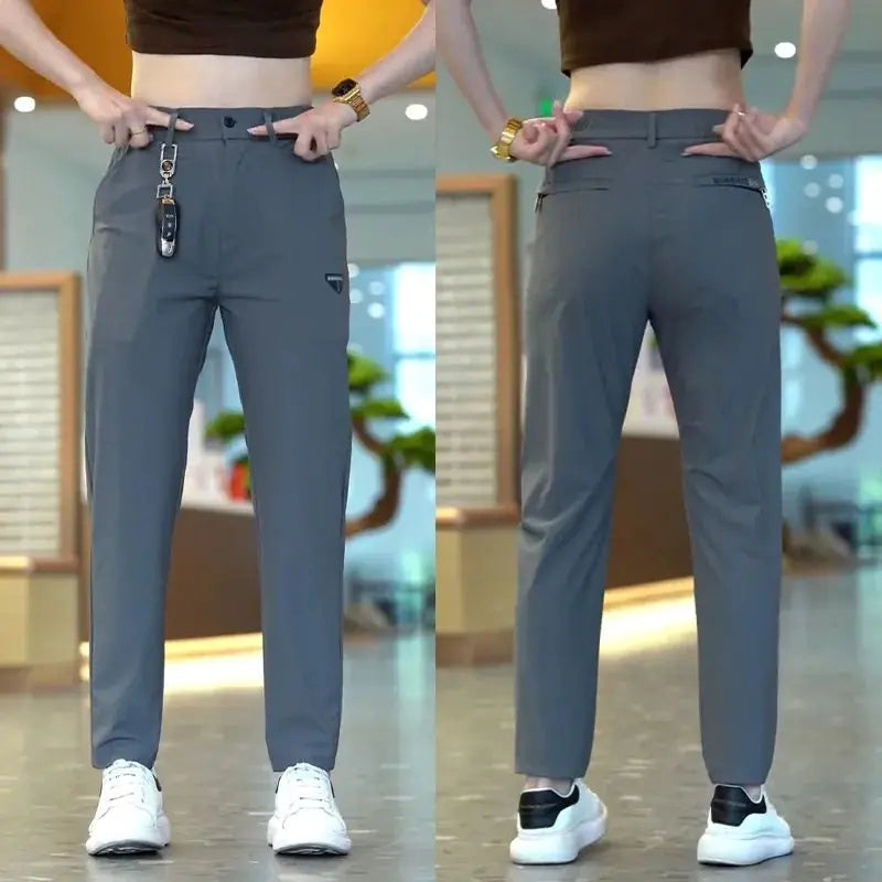 Men's Summer Thin Loose Fit Stretch Casual Pants
