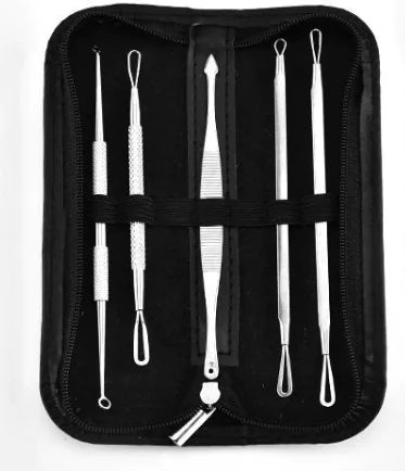 5-Piece Beauty Tool Set for Acne and Foot Care