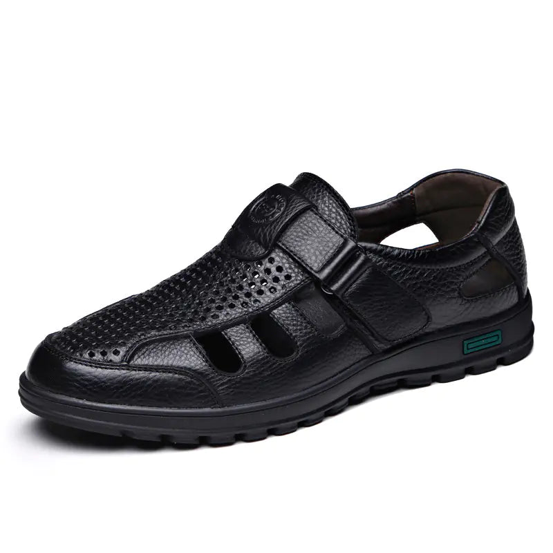 Men's Summer Genuine Leather Breathable Sandals