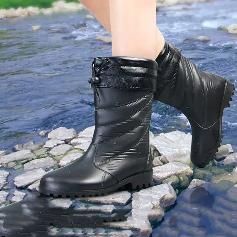 Waterproof Rubber Rain Boots for Women