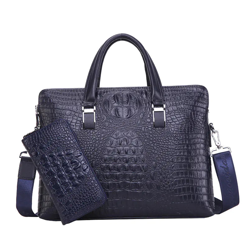 Crocodile Pattern Shoulder Messenger Bag