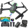 Drone with 1080P Camera for Beginners and Kids Foldable Remote Control Quadcopter with Voice Control Gestures Selfie Altitude Hold One Key Start 3D Flips 2 Batteries Toy for Boys Girls