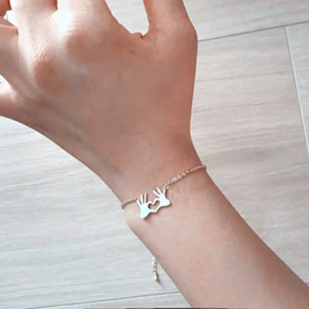 Fashion Heart to Heart Bracelet