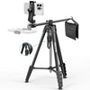 68" Phone Tripod for Overhead Shots Horizontal Tripod Tripod Stand for iPhone with Wireless Remote/Sandbag Phone Tripod for Cooking Video Recording/Live Stream/Vlogging