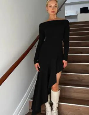 Off Shoulder Long Dress