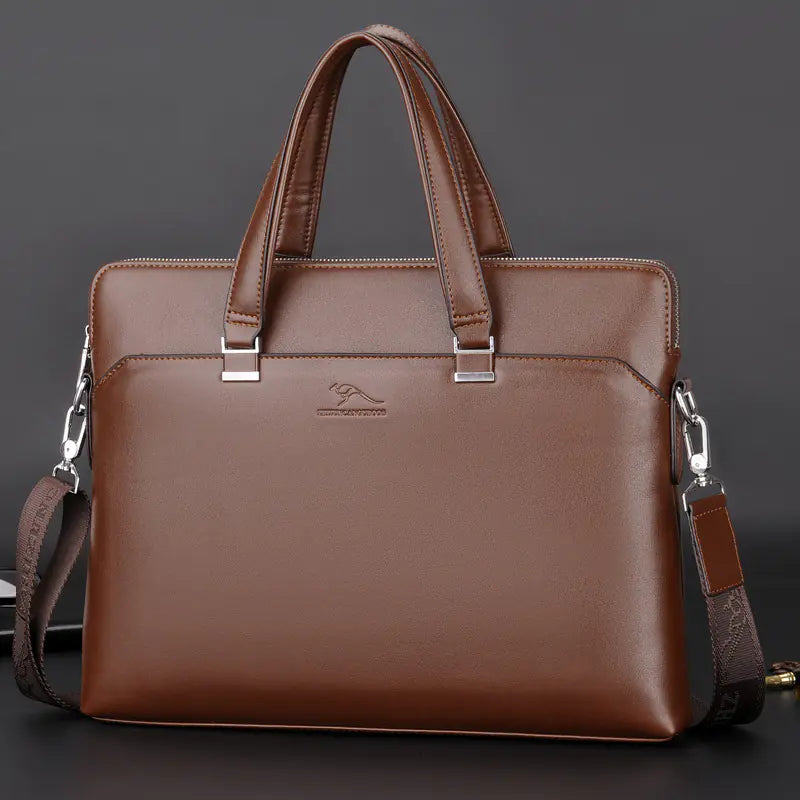 Men's Business Handbag and Shoulder Crossbody Bag