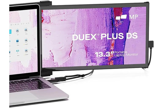 2025 Mobile Pixels Duex Plus DS 13.3" Portable Monitor USB Type-C/HDMI Plug and Play Laptop Screen Extender FHD 1080P Laptop Monitor Compatible with Windows/Mac