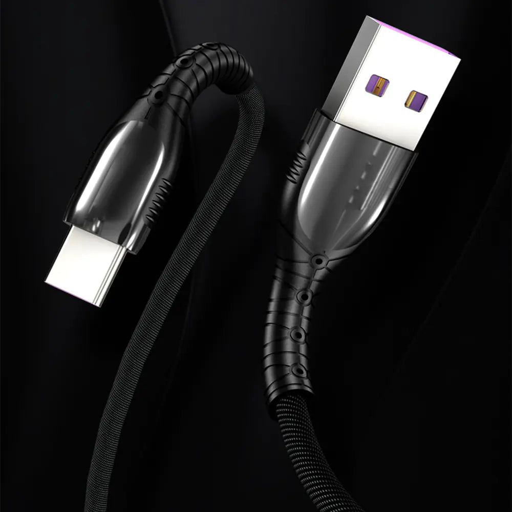 5A Fast Charging USB Type-C Cable for Mobile Devices