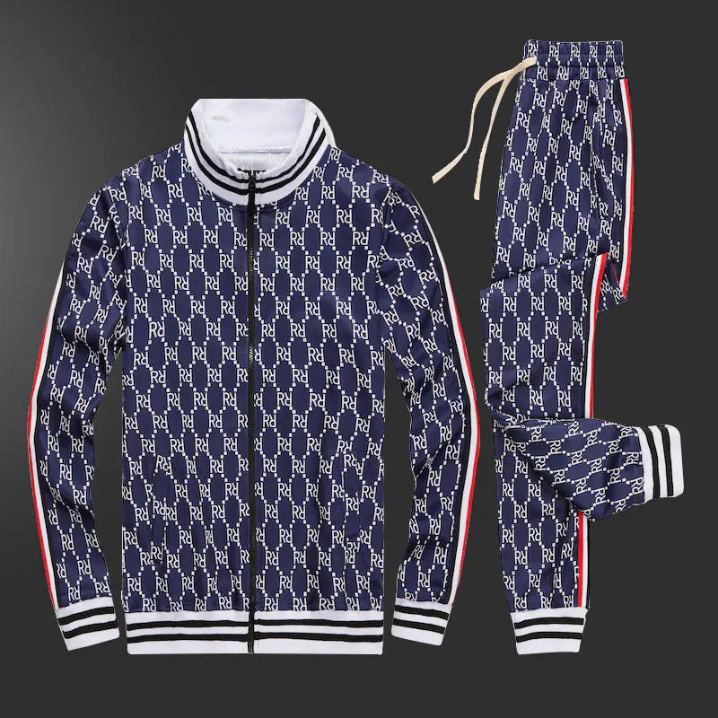 Men's Casual Sporty Zipper Set - Trendy Spring/Fall Style