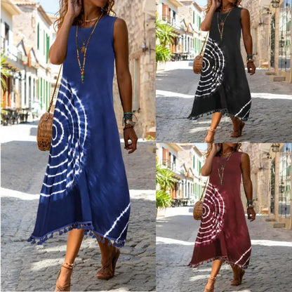 Slim Fit Long Sleeveless Vest Dress - Summer Style