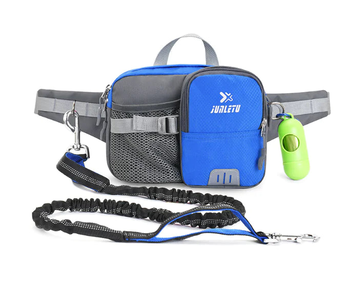 Retractable Hands-Free Dog Leash with Waist Bag Set
