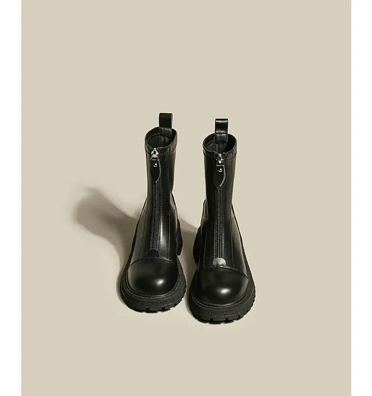 Winter Martin Boots for Women with Thick Velvet Tube