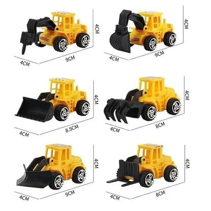 Construction Vehicle Cake Decoration Toy Set for Kids