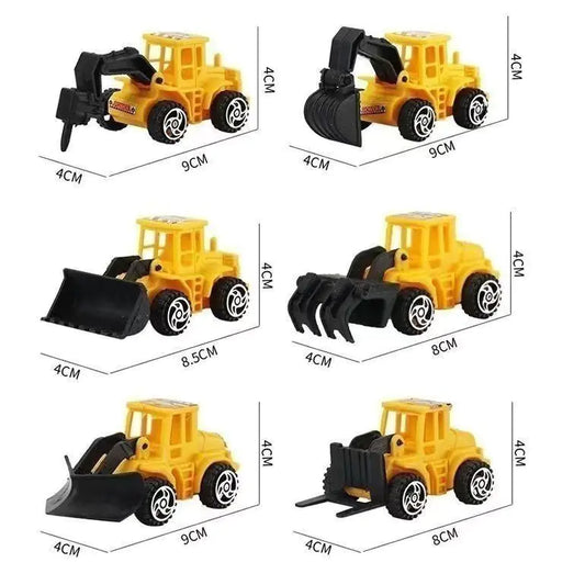 Construction Vehicle Cake Decoration Toy Set for Kids