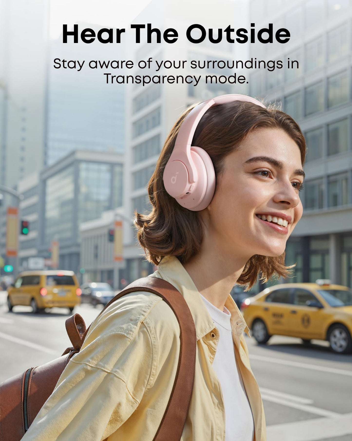 Soundcore by Anker Q20i Hybrid Active Noise Cancelling Headphones, Wireless Over-Ear Bluetooth, 40H Long ANC Playtime, Hi-Res Audio, Big Bass, Customize via an App, Transparency Mode