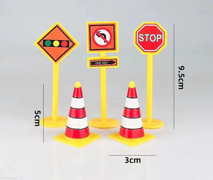 Construction Vehicle Cake Decoration Toy Set for Kids