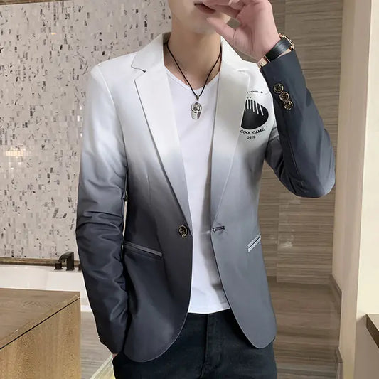 Slim Fit Men's Blazer - Trendy and Comfortable Fashion