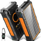 Portable Solar Hand-Crank Wireless Power Bank