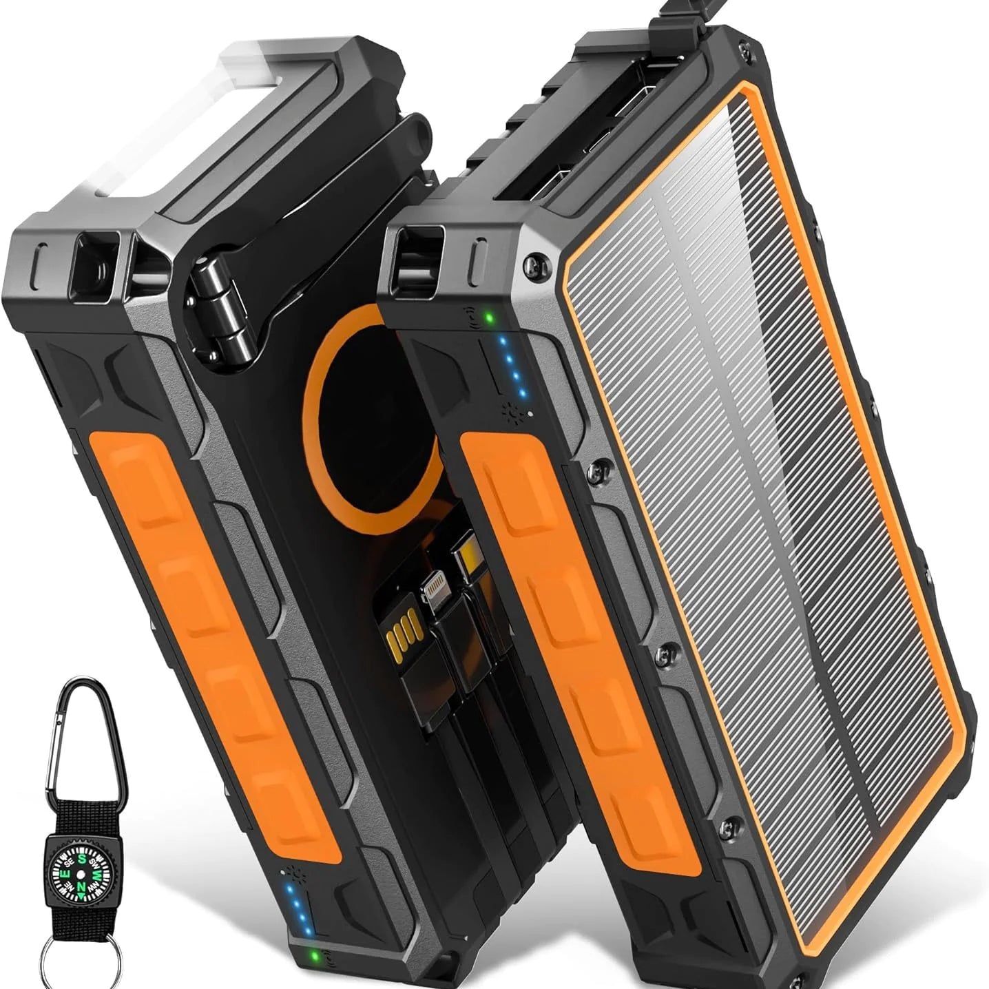Portable Solar Hand-Crank Wireless Power Bank
