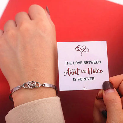 Eternal Heart to Heart Bracelet - Creative Design