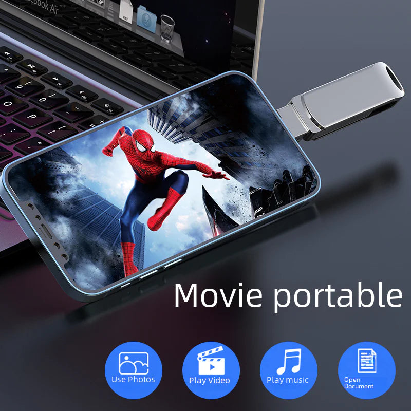4-in-1 256GB USB Flash Drive for Apple & Android