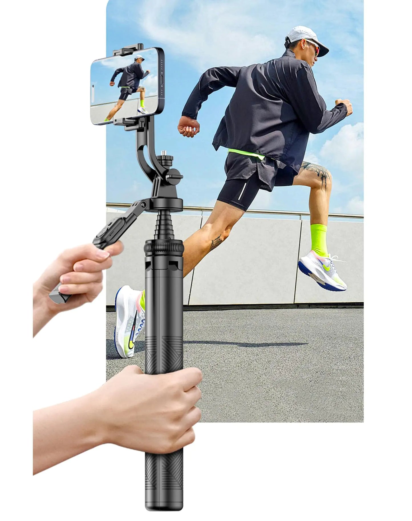 STLIAN 70.8" Tripod Selfie StickStability Selfie Stick Tripod with RemoteTripod for Android PhoneTripod Phone MountPortable Tripod for iPhoneCamera