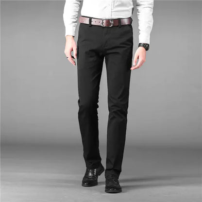 Men's Cotton Stretch Oversized Casual Business Pants