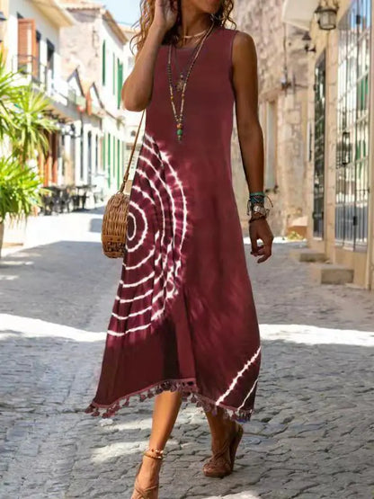 Slim Fit Long Sleeveless Vest Dress - Summer Style