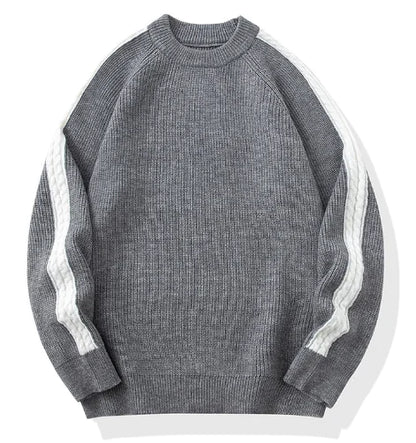 Men's Casual Round Neck Pullover Sweater