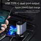 100W Metal Car Charger with Fast Charging USB Type-C And Lightning Ports