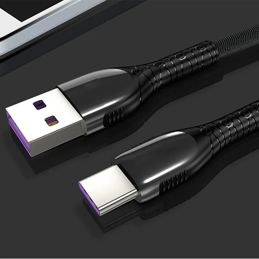 5A Fast Charging USB Type-C Cable for Mobile Devices