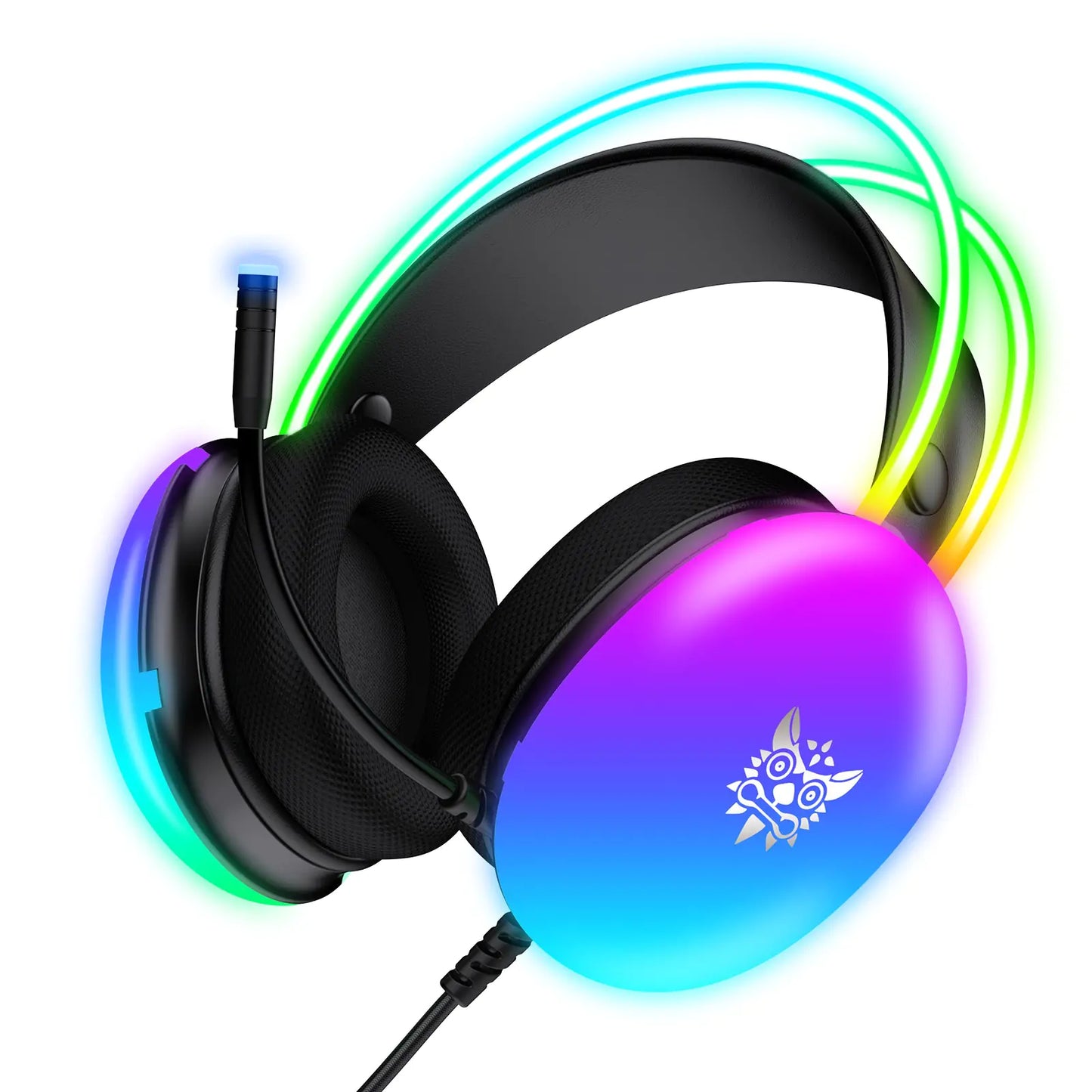 RGB Gaming Headset with Mic for PC & Console