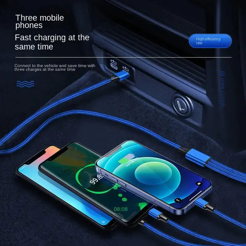 3-in-1 Type-C PD Fast Charging Data Cable