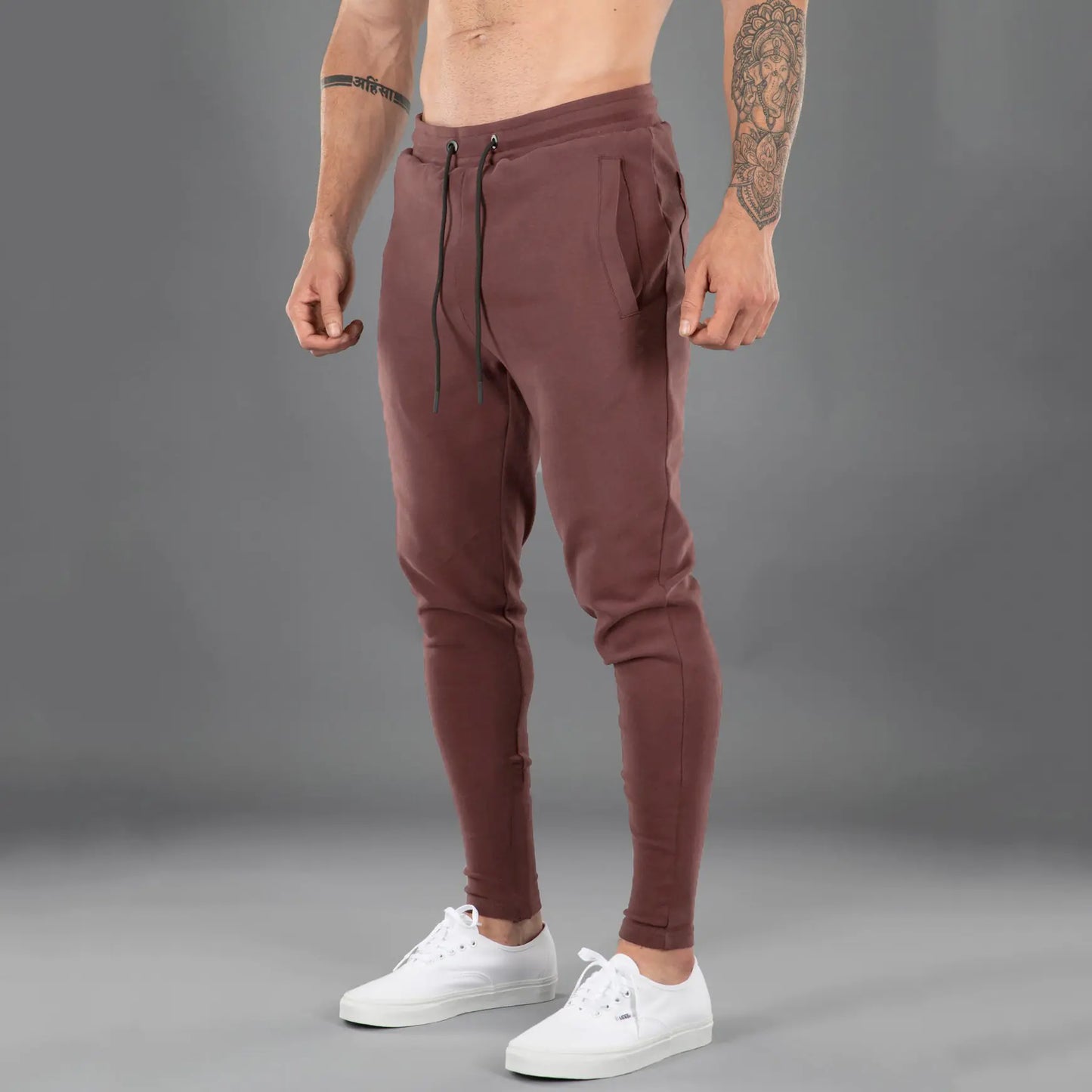 Men's Cotton Skinny Stretch Casual Sports Pants