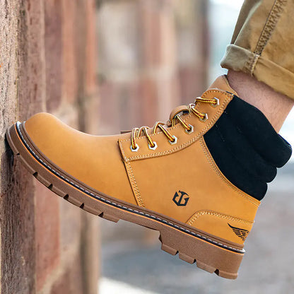 Men's Casual High-top Anti-Smashing Labor Shoes