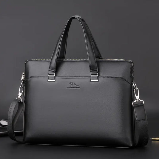 Men's Business Handbag and Shoulder Crossbody Bag