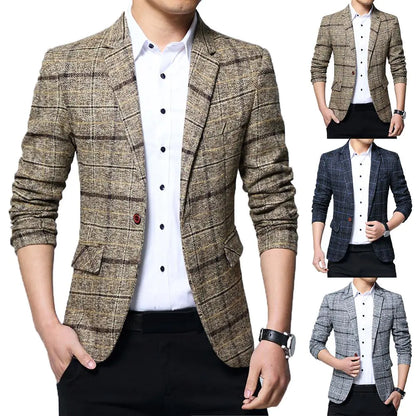 Men's Slim Fit Casual Blazer for Youth Fashion Wear