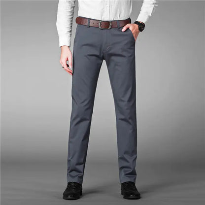 Men's Cotton Stretch Oversized Casual Business Pants