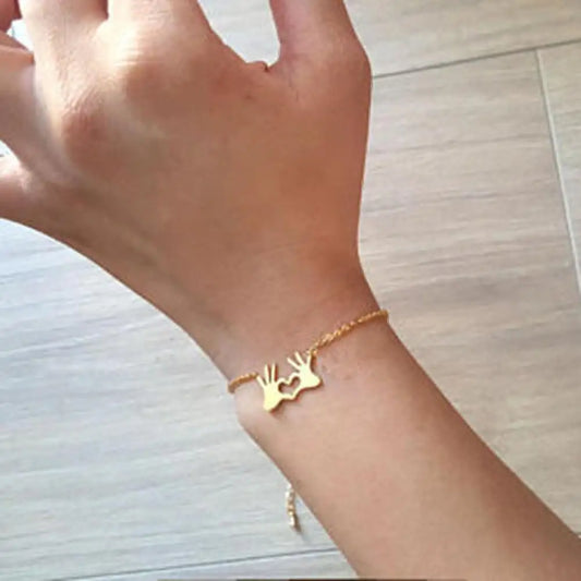 Fashion Heart to Heart Bracelet