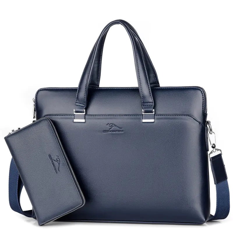 Men's Business Handbag and Shoulder Crossbody Bag