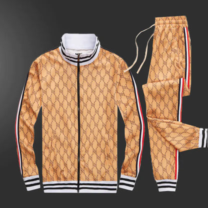 Men's Casual Sporty Zipper Set - Trendy Spring/Fall Style