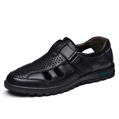 Men's Summer Genuine Leather Breathable Sandals