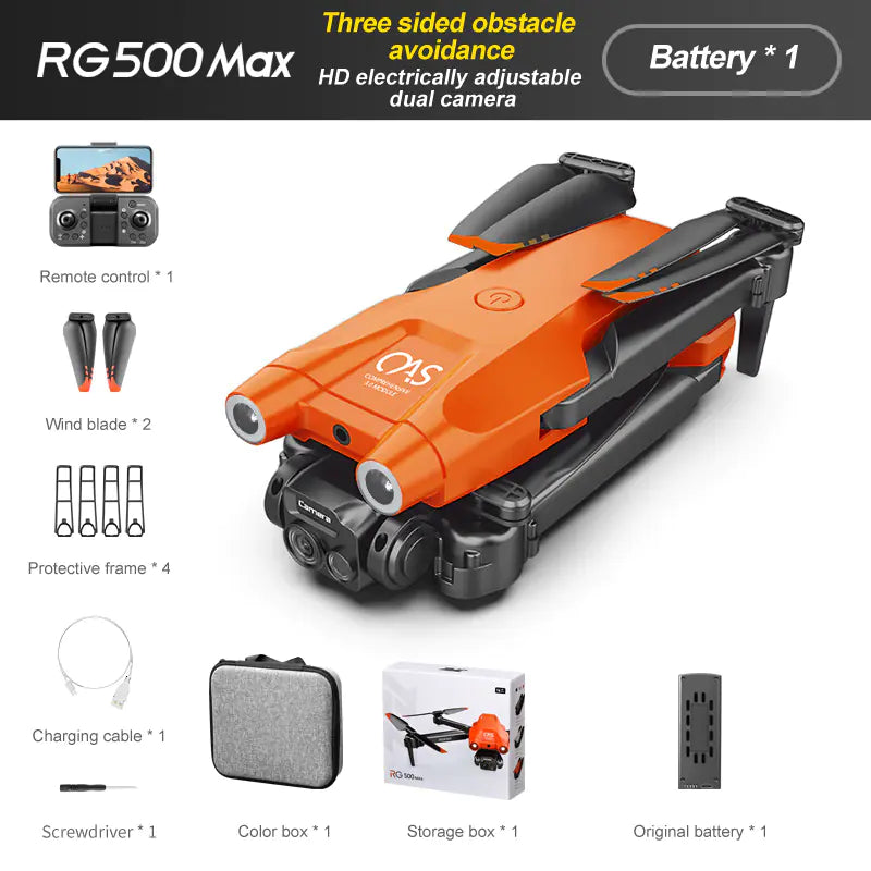 RG500MAX Drone with Dual Cameras and Obstacle Avoidance